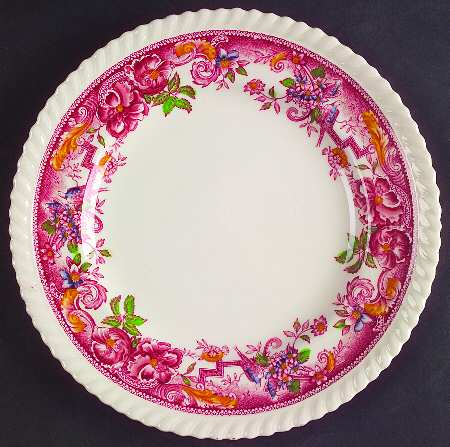 Devonshire Red Multicolor Salad Plate