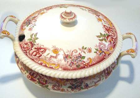Devonshire Red Multicolor Tureen &  Lid