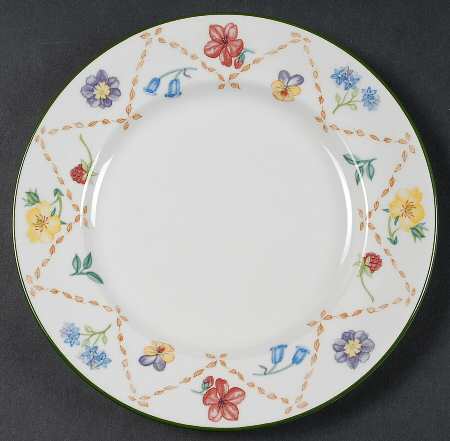 Diamond Flowers Salad Plate