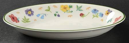 Diamond Flowers Relish/Gravy Underplate