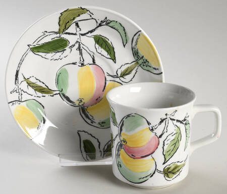 Dorado (White) Flat Cup & Saucer Set