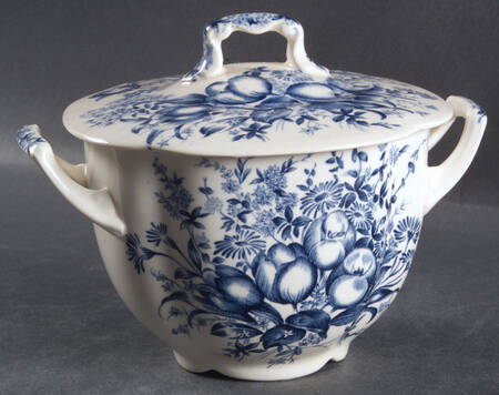 Dover Blue Sugar Bowl & Lid