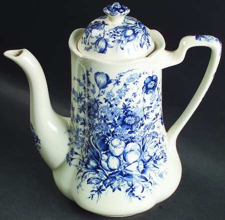 Dover Blue Coffee Pot & Lid