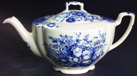 Dover Blue Teapot & Lid