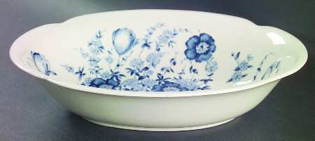 Dover Blue 9" Oval Vegetable Bowl