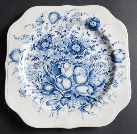 Dover Blue Square Salad Plate