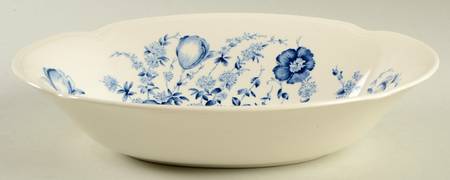 Dover Blue 9" Oval Vegetable Bowl