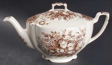 Dover Brown Teapot & Lid