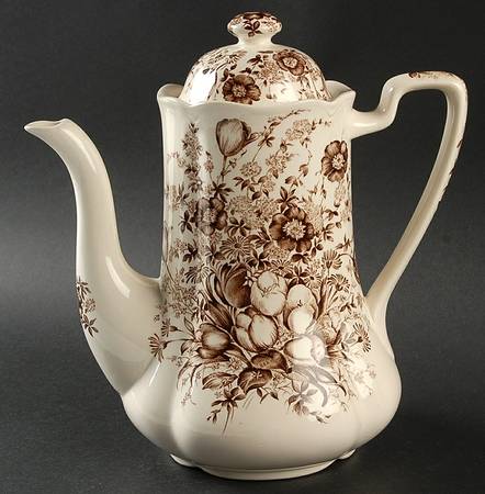 Dover Brown Coffee Pot & Lid