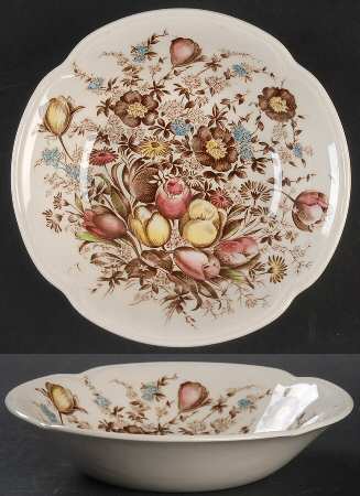 Dover Brown Multicolor Fruit/Dessert (Sauce) Bowl