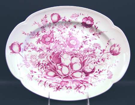 Dover Red 12" Oval Serving Platter