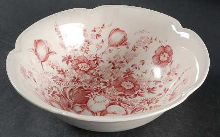 Dover Red 8" Round Vegetable Bowl
