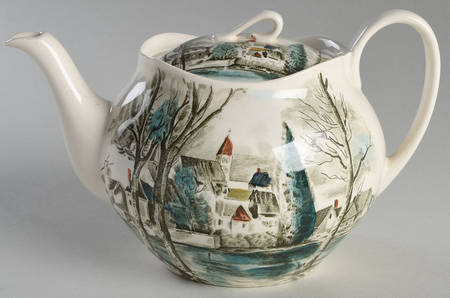 Dream Town Green Multicolor Teapot & Lid