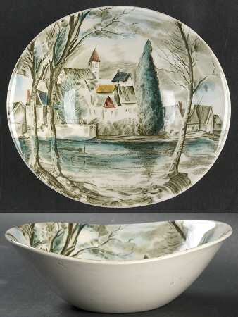 Dream Town Green Multicolor Coupe Cereal Bowl