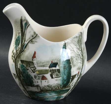 Dream Town Green Multicolor Gravy Boat
