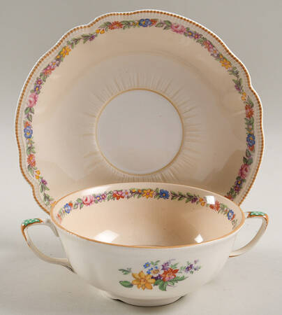 Dubarry Flat Cream Soup Bowl & Saucer Set