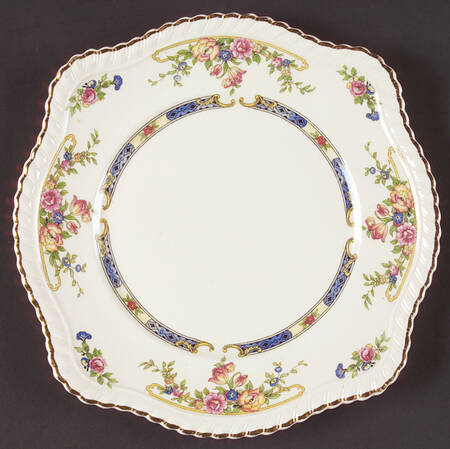 Eastbourne (Old English) Square Salad Plate by Johnson Brothers