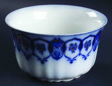 Eclipse (Flow Blue) Cranberry Bowl