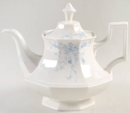 Elegance Blue Teapot & Lid