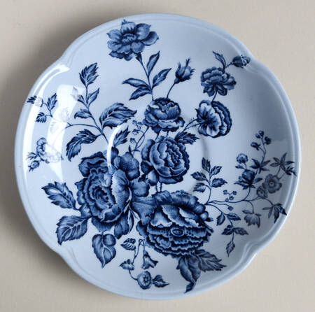 Elizabeth Blue (Blue Background) Saucer