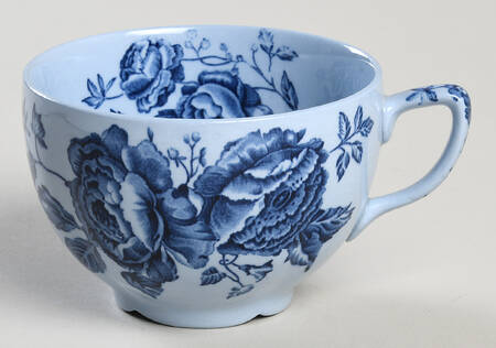 Elizabeth Blue (Blue Background) Flat Cup