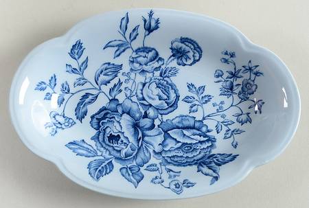 Elizabeth Blue (Blue Background) Relish/Gravy Underplate