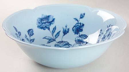 Elizabeth Blue (Blue Background) 8" Round Vegetable Bowl