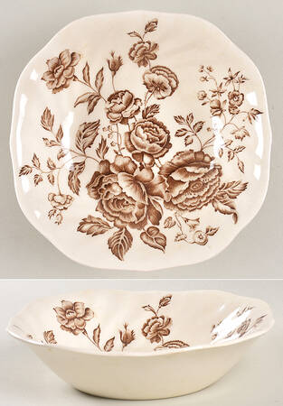 Elizabeth Brown Square Soup Bowl