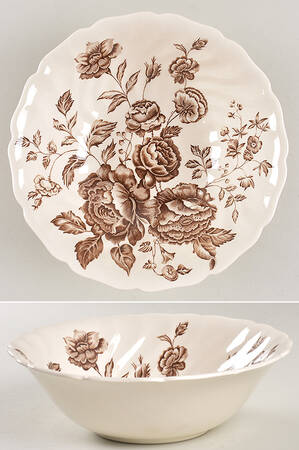 Elizabeth Brown 8" Round Vegetable Bowl