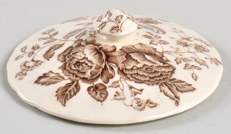 Elizabeth Brown Lid for Sugar Bowl