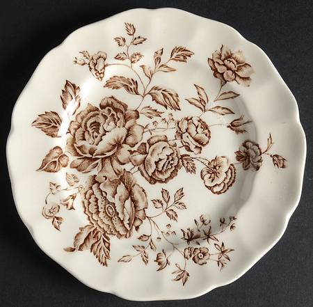 Elizabeth Brown Bread & Butter Plate