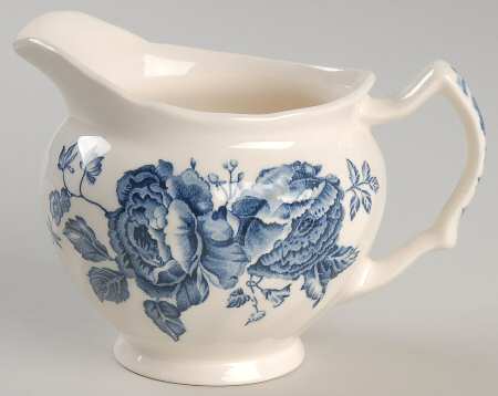 Elizabeth Blue (White Background) Creamer