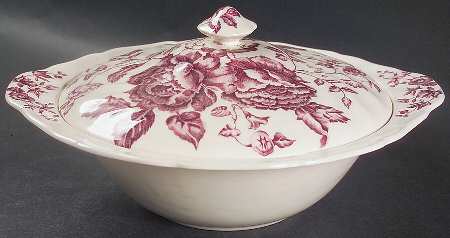 Elizabeth Mulberry Round Covered Vegetable