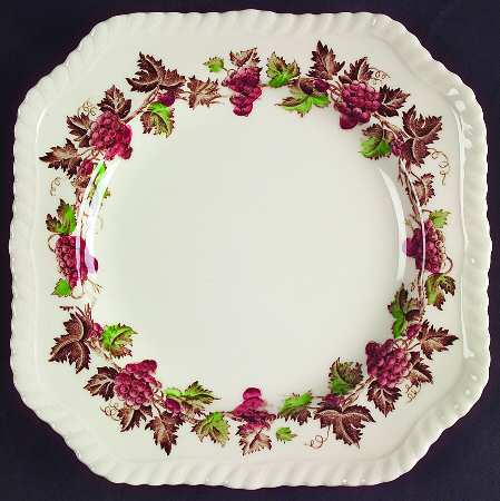 Empire Grape Square Salad Plate