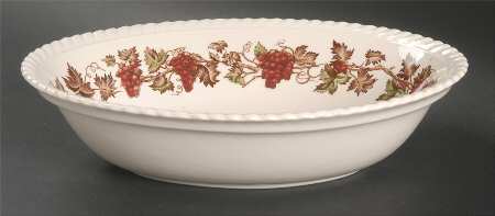 Empire Grape 8" Oval Vegetable Bowl