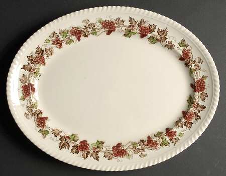 Empire Grape 14" Oval Serving Platter