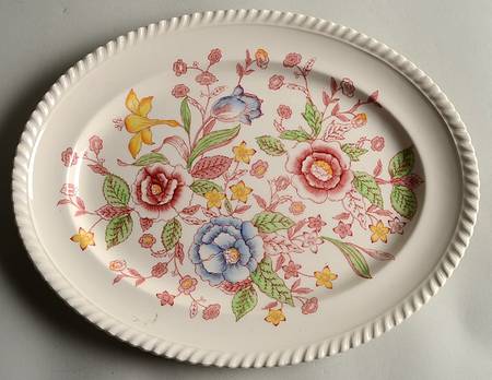 English Bouquet (Old English) 12" Oval Serving Platter