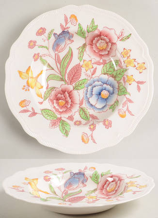 English Bouquet (Old English) Rim Soup Bowl