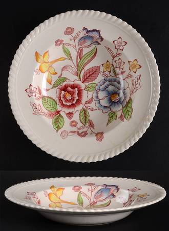 English Bouquet (Old English) Rim Soup Bowl