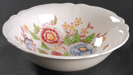English Bouquet (Old Staffordshire) 8" Round Vegetable Bowl