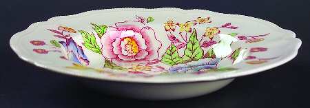English Bouquet (Old Staffordshire) Rim Soup Bowl