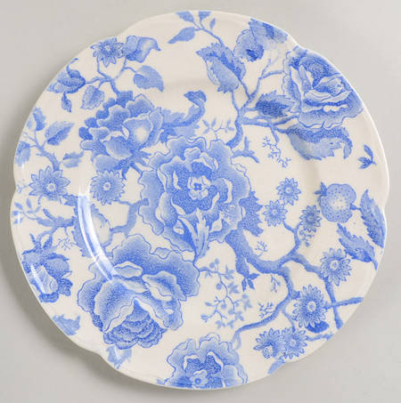 English Chippendale Blue Salad Plate