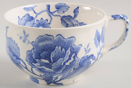 English Chippendale Blue Flat Cup