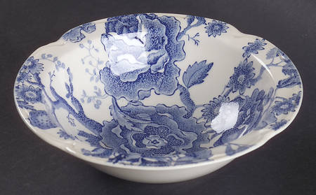 English Chippendale Blue Rim Cereal Bowl
