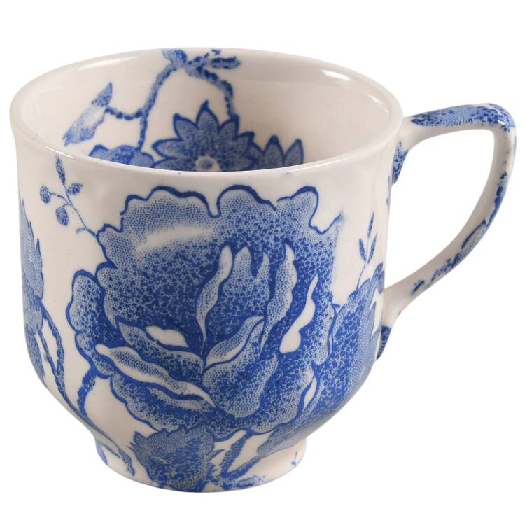 English Chippendale Blue Saucer for Demitasse Cup