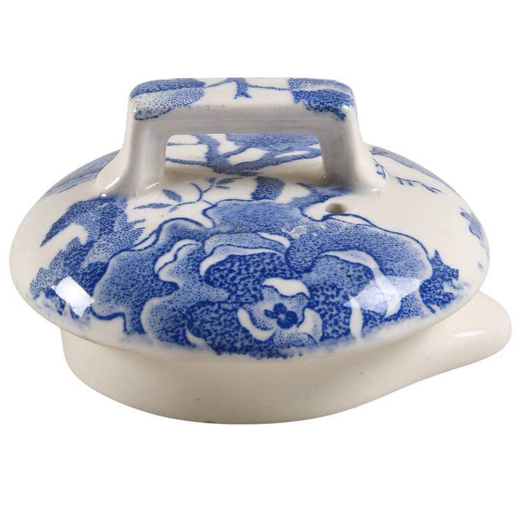English Chippendale Blue Lid for Coffee Pot