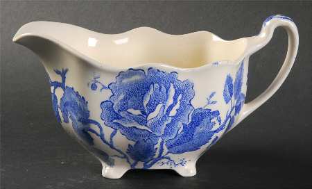 English Chippendale Blue Creamer