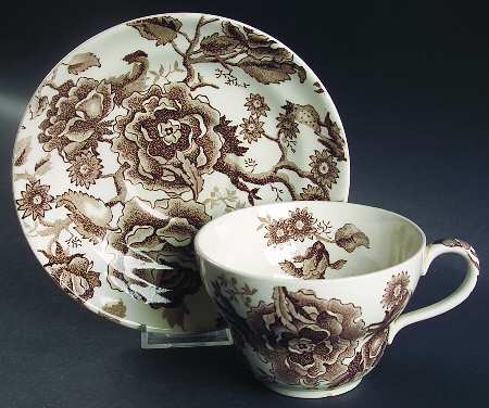 English Chippendale Brown by Johnson Brothers