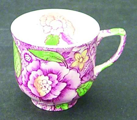 English Countryside Pink Multicolor Flat Demitasse Cup