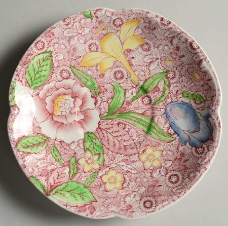 English Countryside Pink Multicolor Saucer